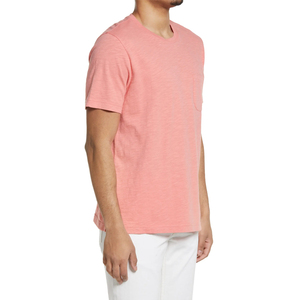 Custom Mens Solid Color Crew Neck Pocket Lightweight Short Sleeve <b>T</b>-<b>Shirt</b> <b>Polyester</b> 220g Wholesale Casual Wear - Product Image 6