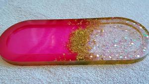 Plateau en résine style terrazzo, motif mosaïque, pour design d'intérieur tendance, plateau de service en gros, boîte d'art artisanale - Product Image 2