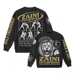 เสื้อยืดแขนสั้นผ้าฟลีซคอตตอนผสมสแปนเด็กซ์ พรีเมียม 400gsm สีดำ คอกลม สกรีนลายตามสั่ง เป็นมิตรต่อสิ่งแวดล้อม ป้องกันการเป็นขุย - Product Image 1