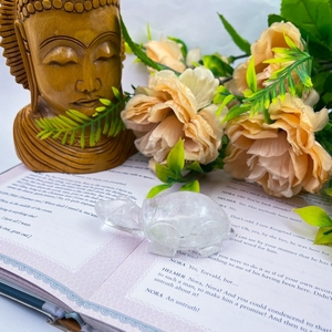 Natural Clear Quartz Tortoise Carving Crystal Quartz Turtle Healing Stone For Reiki Feng Shui Energy Decor Wholesale - Product Image 5