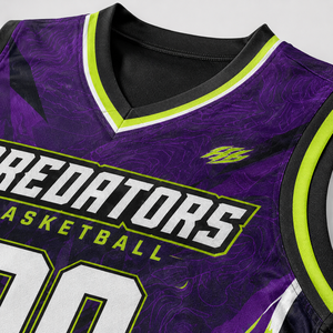 Maillot de basket-ball personnalisé Ensemble uniforme de basket-ball pour jeunes Maillot et short sublimés pour les équipes, les clubs, les écoles et les tournois - Product Image 5