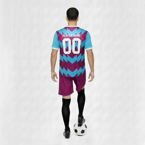 Nuevo Conjunto de Uniforme de Fútbol Unisex para Adultos, Camiseta de Fútbol a Rayas Transpirable 100% Poliéster para Entrenamiento para Jugadores Masculinos y Femeninos - Product Image 2