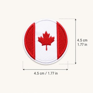 Patchs brodés thermocollants drapeaux nationaux, appliques rectangulaires en tissu tissé pour cadeaux avec bord découpé au laser - Product Image 2
