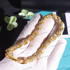 Pulsera de Cadena de Cuerda Trenzada Ajustable de Plata 925 con Diamantes Moissanite para Mujer, Pulsera de Lujo Chapada en Rodio Estilo Hip Hop - Product Image 3