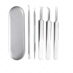 ชุดอุปกรณ์กำจัดสิวเสี้ยนและสิวอักเสบสแตนเลสสตีลระดับมืออาชีพ 8 ชิ้น พร้อมบริการติดแบรนด์ตามสั่ง - Product Image 5