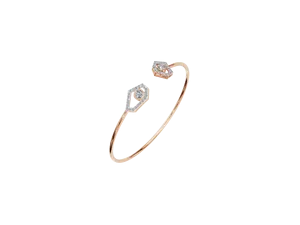 Brazalete de Diamantes de Diseño Clásico en Oro Rosa de 18K con 42 Piezas de Diamantes con Certificación IGI y Claridad VVS - Product Image 2