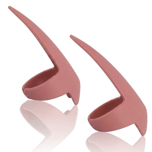 Stainless Steel Hair Extension Parting Finger Separator Tool Sectioning Ring Braid Nail Finger Micro Link Tape Weaving - Product Image 1
