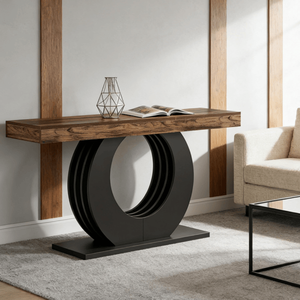 Consolle Lunga Moderna di Lusso in Legno Massello per Ingresso, Appartamento, Hotel o Soggiorno - Arredamento Contemporaneo per la Casa - Product Image 6