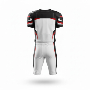 Ensemble complet d'uniformes de football américain sur mesure, maillot d'équipe sublimé, polyester respirant, vêtements de sport pour le jour du match - Product Image 3