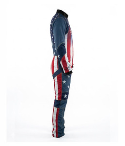 Combinaison de saut en parachute intégrale pour homme avec bandes réfléchissantes, fermeture éclair avant, noire, sur mesure, combinaison aile pour le parachutisme - Product Image 3