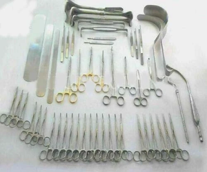 Juego Básico de Laparotomía de 104 Piezas, Instrumentos Quirúrgicos Médicos Abdominales Dorados - Product Image 1