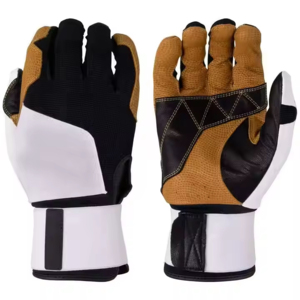 Wholesale Baseball Batting Gloves Manufacturer Using Stretch Textile Backhand Soft Palm Grip and Adjustable Wrist Closure - Product Image 5