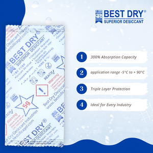 Mejor Desecante Seco Superior CaCl2 5g, 300% de Adsorción de Humedad, 100% de Pureza, Libre de DMF, Antimoho, Diseño de Triple Capa, para Electrónica - Product Image 4