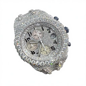 Reloj de Lujo para Hombre con Moissanita VVS que Pasa el Test de Diamantes, de Fábrica, con Incrustaciones de Alta Calidad, Mecánico Automático - Product Image 1