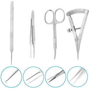 Instrumentos Oftálmicos Quirúrgicos Ajustables de Acero Inoxidable de Alta Calidad, 33 Piezas, Manuales, Certificados ISO13485, Clase I, Aprobados por la CE - Product Image 3