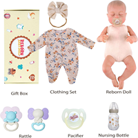 Poupée Reborn Bébé Fille Lucy de 20'' pour Nouveau-né, Mini Jouet Doux, Corps en Tissu, Cadeau d'Anniversaire, Faible MOQ, Vente en Gros
