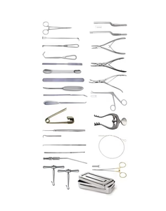 Kit chirurgical réutilisable de 40 pièces pour craniotomie neurochirurgicale en acier inoxydable de qualité supérieure pour la base du crâne - Product Image 2