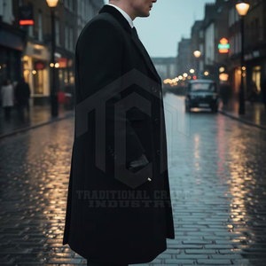 Manteau en Laine Respirant et Chaud de Haute Qualité pour Hommes – Vêtement d'Hiver Classique au Toucher Doux – Fournisseur en Gros - Product Image 6