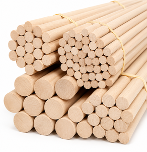 Solid Wood Dowel Rods Premium Wooden Dowel Sticks Custom Lengths Furniture Parts DIY Crafts Woodworking OEM & ODM Factory - Product Image 1