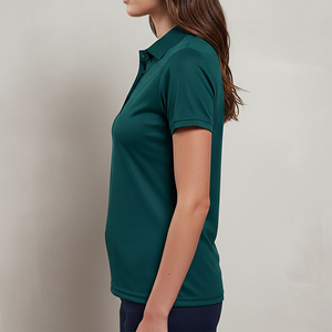 เสื้อโปโลผู้หญิงคุณภาพสูง ทรงหลวมสบาย ผลิตจากผ้าฝ้ายผสมโพลีเอสเตอร์ ปกเสื้อแบบพับได้ แขนสั้น ระบายอากาศได้ดี น้ำหนักเบา - Product Image 5