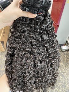 2024 Precio de Fábrica al por Mayor 100% Original Cabello Humano Natural Virgen Rizado Birmano y Vietnamita en Paquetes de la Mejor Calidad Crudo Procesado a Máquina - Product Image 5