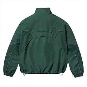 Chándal Deportivo para Hombre, Estampado, Cuello Redondo, Verde, Nailon, Manga Larga, Cierre de Cremallera, Corte Regular, Invierno, Resistente al Viento e Impermeable, 2 en 1 - Product Image 6