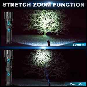 CITICITY Flashlights High Lumens, <b>Rechargeable</b> Flashlight with Digital Power Display with 4 Modes for Camping Emergency Outdoor - Product Image 5
