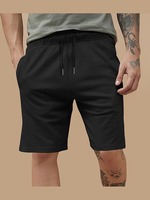Shorts de sport décontractés pour homme, séchage rapide, respirants, élastiques, légers, pour la course et la plage, avec logo frontal – Essentiels d'été