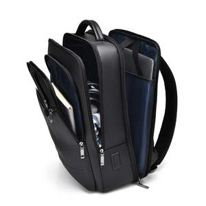 Sac à dos de luxe en cuir véritable, durable, pour loisirs, grande capacité, avec logo personnalisé, multifonctionnel, pour ordinateur portable, pour hommes, vente chaude - Product Image 5