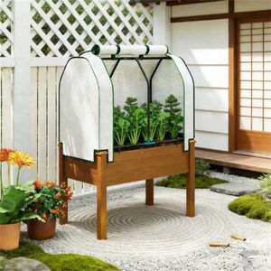 Brown Outdoor <b>Vegetable</b> and Fruit Planting Box for Flower Pots & <b>Planters</b> - Product Image 1
