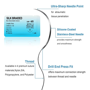 Kit de pratique de suture pour étudiants de qualité supérieure, avec coussinet en silicone, ensemble d'entraînement à la suture, outils chirurgicaux, kit d'apprentissage médical réutilisable - Product Image 4