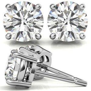 Classic And Trendy <b>Fine</b> Jewelry Luxury Women Stud <b>Earring</b> Round Cut 2.5CT 18k Gold Lab Grown Diamond <b>Earrings</b> For Women Wear - Product Image 4