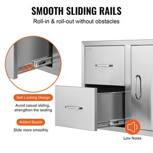 Soluzione per la conservazione della cucina esterna 32.5 porta di accesso "w X 21.7" "h X 20.5"/portasciugamani di carta - Product Image 5
