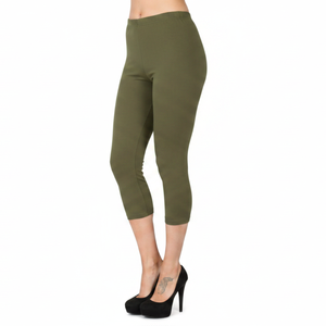 Custom Color Full Length Women Active Leggings Cotton/Bamboo Fiber Knitted Quick Dry Breathable High Waisted Tight <b>Running</b> - Product Image 4