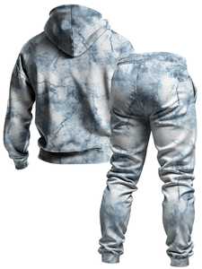 Chándal Tie Dye para Hombre de Buena Calidad, Totalmente Personalizado, de Venta Caliente, a la Moda, Antiarrugas, de Alta Calidad - Product Image 3