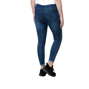 Fabricant OEM personnalisé, jeans en denim respirant pour femmes, prix de gros bon marché, pantalons en denim pour femmes adultes - Product Image 4