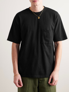 T-shirt Homme Noir Personnalisé Coupe Ample en Coton Biologique Lourd 230 g/m² – T-shirts Simples pour Homme - Product Image 2