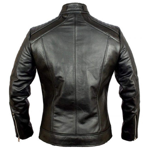 Chaqueta de Cuero Slim para Hombre, Invierno 2026, Superventas, con Tela de Lona Transpirable, Logotipo Frontal, Estilo Urbano, Diseño Personalizado - Product Image 4