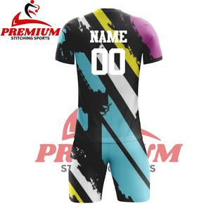 Nouvelle Arrivée Tenues de Sport Personnalisées avec Logo, Service OEM, Meilleures Ventes, Uniformes de Football à Manches Courtes 100% Polyester pour Équipes Personnalisées - Product Image 3