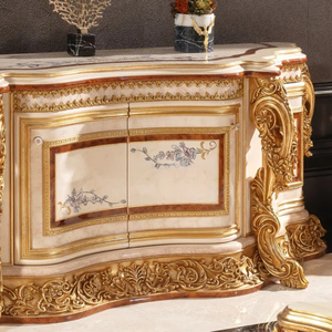 Mueble Buffet Clásico Europeo de Lujo Hecho a Mano, Soporte para TV de Madera de Caoba Tallada, Estilo Vintage para Sala de Estar, Apartamento en Indonesia - Product Image 2