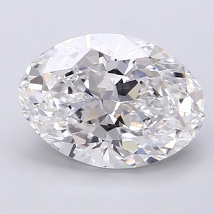 Diamant de laboratoire ovale de 3,41 carats D VVS2, polissage excellent, certifié premium, gemme synthétique écologique pour la création de bijoux sur mesure - Product Image 1