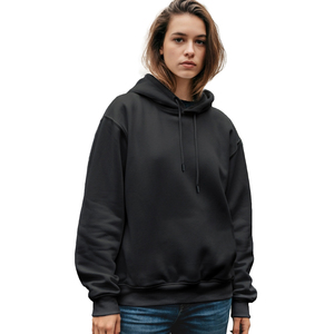 Sudaderas con Capucha para Mujer, Estilo Casual de Invierno, Sudadera Holgada con Capucha, Personalizada con Impresión OEM, de Algodón, Tallas Grandes - Product Image 3