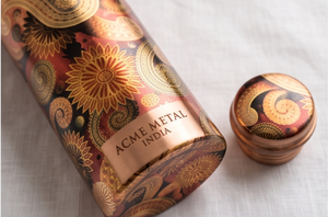 High Quality <b>Copper</b> Bohemian Printed Water <b>Bottle</b> Eco Friendly Perfect For Daily Hydration Fitness Yoga Travel Office Home Use - Product Image 2