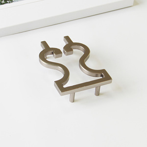 Manijas de Gabinete de Aleación de Zinc Contemporáneas, Tiradores de Cajón Creativos y Huecos para Muebles de Cocina y Baño, Suministro del Fabricante - Product Image 1