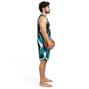 Conjunto de Uniforme Deportivo de Baloncesto, Camiseta y Pantalones Cortos, Ligero, Transpirable, Ropa Deportiva para Equipos, Entrenamiento, Competencia, Práctica - Product Image 3