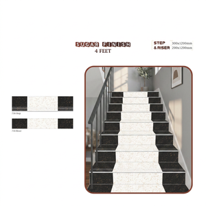 11mm/20mm Matte Porcelain Step Riser <b>Tiles</b> 1200x300mm & 1200x200mm Anti-Slip Stone & Wood Look Stair Treads for Hall Outdoor Use - Product Image 6