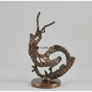 High Quality <b>Decorative</b> Showpiece Metal Sculpture Artistic Figurine Home Living Room <b>Table</b> <b>Decor</b> Modern Interior Accent - Product Image 4