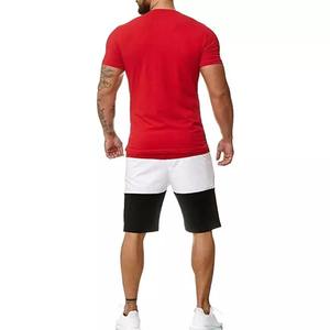 Ensemble court pour homme en coton premium, t-shirt et short assortis, coupe décontractée, tenue décontractée pour l'été, tenue de tous les jours - Product Image 2