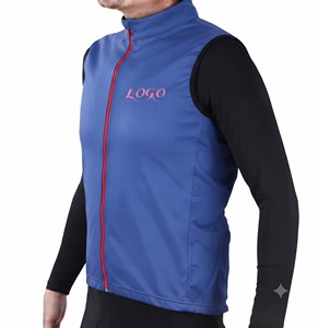 Maillot de cyclisme sans manches respirant et imprimé de qualité supérieure avec fermeture éclair intégrale et empiècements en maille ventilée pour toutes les saisons - Product Image 6