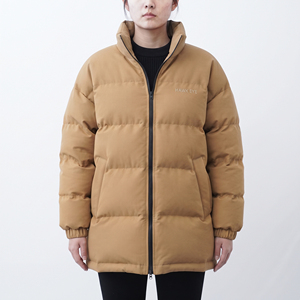 Chaqueta Acolchada con Cierre Completo para Mujer, Cuello Alto, Manga Larga, Abrigo Cálido de Moda para Invierno - Product Image 1
